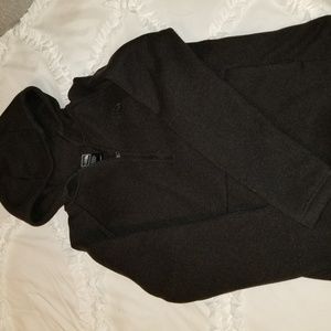 North Face black fleece lines hoodie